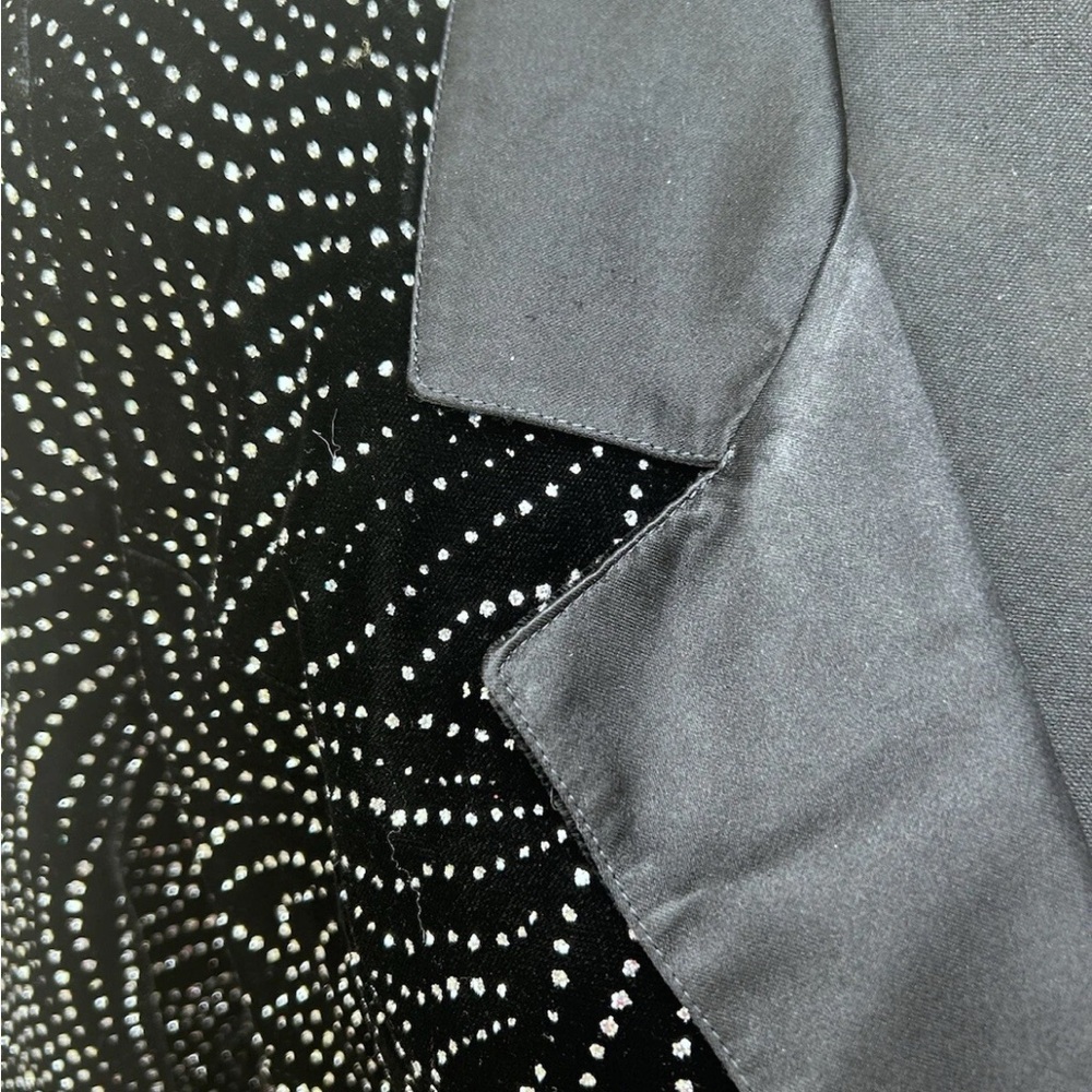 Vintage LIANCARLO for Joe Brand Jacket Size 4 Black Velvet Rhinestone Accents - Picture 6 of 13